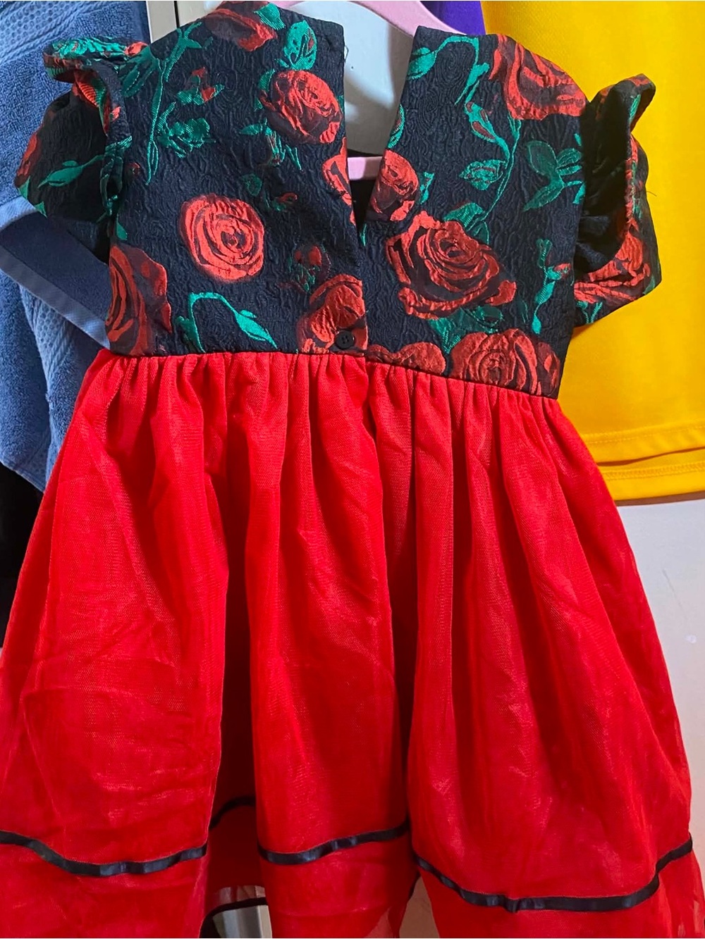 Black Floral dresses s